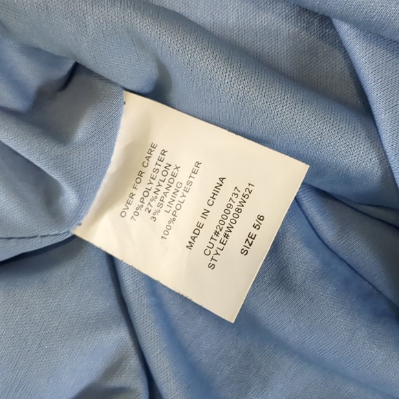 WINDSOR light blue sequin Dress fitted Sz 5/6 S Shiny Homecoming Short Dress - Picture 6 of 11